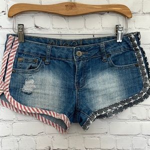 Rue21 |  American Flag Jean Shorts | Size 6